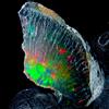 OPAL EMPIRE Gemma Opale di Fuoco Etiope Naturale Grezza Nera 9.50Ct 26x16 mm