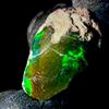 OPAL EMPIRE Opal Ruvido Nero Etiopico Naturale Fire Opal Grezzo 7,8 Ct 20x10 mm 1 Pezzo