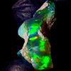 OPAL EMPIRE Opale Nero Grezzo Naturale Fire Opal Etiopia 22x11 mm 8 Ct 1 Pz