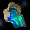 OPAL EMPIRE Opale Nero Grezzo Etiopico Naturale 6 Ct 20X13 mm Pietra Gemma