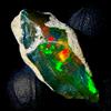 OPAL EMPIRE Natural Opal Grezzo Nero Opale Fire Opal Etiopia Gemma 11,5Ct 22x15 mm