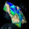 OPAL EMPIRE Ethiopian Opal Grezzo Nero Fire Opal Naturale 10.5ct 20x12 mm Pietra