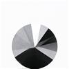 NATURAL ROSE CUT DIAMONDS Nero Diamante Naturale Loose Sfaccettato Rotondo Brilliantcut 1/2 Carato 1 PC
