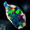 OPAL EMPIRE Opale Etiope Grezzo, Opale Nero Grezzo, Gemma Di Opale Naturale 8 Ct 23x11 Mm