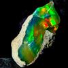 OPAL EMPIRE Opale Nero Etiope, Opale Naturale Grezzo, Opale Di Fuoco Lordo 9 Ct 20x12 Mm