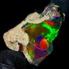 OPAL EMPIRE Ethiopian Black Opal Fire Opal Grezzo Naturale Gemma 11.5Ct 22x20 mm