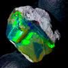 OPAL EMPIRE Fire Opal Naturale Nero Opale Grezzo Etiopia 9.5 Ct 15x14 mm
