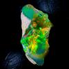 OPAL EMPIRE Opale Etiopico Fire Opal Naturale Nero Grezzo 15,5ct 20x18mm