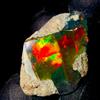 OPAL EMPIRE Fire Opal Nero Etiopico Pietra Grezza Naturale 7.5 Ct 17x12 mm