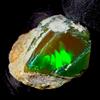 OPAL EMPIRE Opale Nero, Opale Grezzo Naturale, Pietra Preziosa Grezza Etiope 8,10 Ct 15x14mm