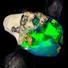 OPAL EMPIRE Opale Naturale Grezzo Fire Opal e Black Opal Etiopia 8 Carati 18x13 mm