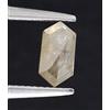 NATURAL ROSE CUT DIAMONDS Diamante Naturale 0.34cts 5.8mm Giallo Esagonale Allungato Taglio Brillante