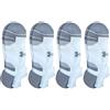 Under armour 4 Paia Under armour Ua Performance Tech No Show Calzini Luce Bianca Grigio Large