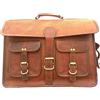 Handmade 19 " Grande Borsa di Pelle per Uomo a Spalla Valigetta Portatile