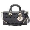 Dior Christian Dior LADY D-Joy Medium 2WAY Borsa a mano M0540OWCBM900 Pelle vernic...