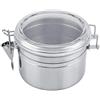 ASHATA Contenitore per Caffè,Barattolo a Pressione,Contenitore da Cucina in Acciaio Inox per Chicchi di Caffè,Contenitore per caffè, zucchero, tè in grani(800ml)
