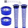 Kingcenton Ricambio Filtro per Dyson V8 V7 (2 Pre-Filtros + 2 HEAP Post-Filtris)