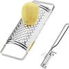 Westmark Set da 2 Pezzi, Grattugia + Sbucciatore, Acciaio Inox, Famos, Argento, 103522E6