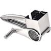 SagaSave HA9784 - Grattugia rotante per formaggio, in acciaio inox, portatile, utensile da cucina per grattugiare formaggio duro, cioccolato, verdure
