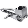 Akozon Grattugia multifunzione in acciaio inox, intercambiabile Trituratore rotante Ultra affilato Grattugia affettatrice per parmigiano, patate