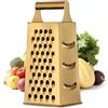 Buyer Star YDware, grattugia quadrata in acciaio inox, 23,7 cm, altezza grattugia per verdure in acciaio inox, adatta per verdure, ecc., 1 pezzo, oro
