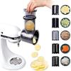 PQPO Grattugia per affettatrice/tritatutto per impastatrice Kitchen Aid (5 lame)