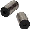 B280 BEST SOLUTIONS RICAMBIO X GRATTUGIA RULLO IN ACCIAIO INOX MOD. 8 CON FLANGE IN PLASTICA ADATTO A RGV - FAMA - SIRMAN 1 PEZZO