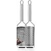 Microplane Grattugia da Cucina Doppia Lama Media Acciaio Inossidabile Serie Professional Ideale per Formaggio, Mela, Carota, Zucchina e Cioccolato