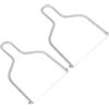 Garneck 2 Pz Splitter Di Foie Gras Taglia Burro Portatile Filo Di Formaggio Tagliafili Per Burro Formaggio Di Pane Affettatrice a Filo Per Formaggio Burro Silver Acciaio Inossidabile