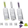 Novabest Gigant Multihobel, affettatrice con 4 lame specifiche e 4 funzioni acciaio inox