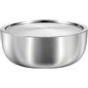 Yajuyi Ciotola Da Cucina in Acciaio Inox con Coperchio Bacinella per Mescolare Ingredienti Vassoio per Buffet Contenitore per Verdure Funzione Versatile E Du, 32 Cm