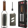 REDSALT® Grattugia a nastro di alta qualità con manico in legno, grattugia professionale in acciaio inox per verdure, zucchine, carote, frutta, mela, affettatrice da cucina, per formaggio morbido,