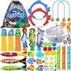 POWLYB 46pcs Giocattoli da Piscina Giocattoli da Immersione Set, Giocattolo Subacqueo, Nuoto Giochi in Piscina, per Bambini Giocattoli da Piscina Giochi Estivi Gioco Acqua Regalo per Bambina