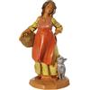 Fontanini PASTORELLA Incinta 12CM in Resina STATUINA PRESEPE (F-99)
