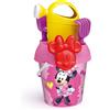 Minnie Secchiello minnie cm 18 con innaffiatoio, setaccio, paletta, rastrello e formina