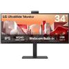 LG 34BA85QE-B Monitor PC 86,4 cm (34") 3440 x 1440 Pixel Wide Quad HD LCD Nero