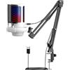 No Microfono A Condensatore USB RGB per La Registrazione Delle Chiamate di Gio2229