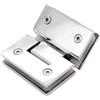 WTUIJQW Cerniere per box doccia, Cerniera in vetro for bagno quadrata da 3 pezzi 135 gradi
