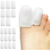 SHFYFHS 20 pezzi Gomma per alluci, Copri piedi traspiranti, Protezioni per i piedi in silicone, Protezione piedi traspirante, Protezione alluce, Allevia il dolore di unghie mancanti, calli e vesciche.