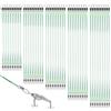 INNAL 100 Pezzi Leader Filo da Pesca in Acciaio Inox 10/15/20/25/30cm Luccio Cavetto Acciaio Pesca Terminali Acciàio con Girella e Moschettone Leader in Filo Anti-Morso per Spinning Acqua Salata Dolce