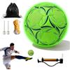 PORFOYO Calcio luminoso, taglia 5, luci da calcio, con pompa, penna per pallone, borsa di stoccaggio, calciatore fluorescente, olografico, luminoso al buio, per allenamento e gioco