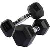 VirtuFit Hexa Dumbell Set di manubri corti - 2 x 6 kg