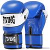 KUANG QUAN Guanti da boxe per bambini, guanti da allenamento per ragazzi, sacco da boxe, Taekwondo, Muay Thai, arti marziali miste (blu e bianco, 118 g)