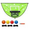 Genérico Set da basket per trampolino, set di cerchio rimbalzante per bambini, grande set da basket per trampolino, per giardino, , cortile, esercizio a casa o eventi