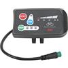 Tomotato Display per Bicicletta Elettrica, 5 Pin Maschio 24V 36V 48V, ABS KT LED-880 Display per Bici Elettrica Abbinato al Controller per Accessori Ebike(36V)