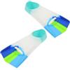 TOYANDONA Pinne da Nuoto in Silicone per Pinne Corte a Tallone Aperto per Allenamento e Snorkeling per Piscina e Mare