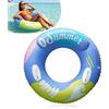 FEMONGY Gonfiabili piscina, Ciambella gonfiabile da nuoto con doppio airbag e maniglie, Pompa di mandata dell'aria, Nuoto estivo, spiaggia, feste in piscina