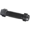 IDEANATEGRATE Connettore in Plastica e Alluminio Nero Antiruggine Diametro 28mm per Barche e Canoe, Strumento di Giunzione per Remi da Canottaggio