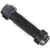 KAJNBN Connettore per Timone in Plastica Nero per Barca, Accessorio per Paletta da 28mm in Lega di Alluminio, Facile da Assemblare, Alta Resistenza, per Canoa e Nautico