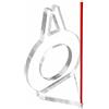Wsymxuo Mirino Biliardo Trasparente Base Triangolare Guida Colpo Biliardo, Localizzatore Punto Di Imbucata Per Biliardo Cinese A Otto Palle 57,2 Mm